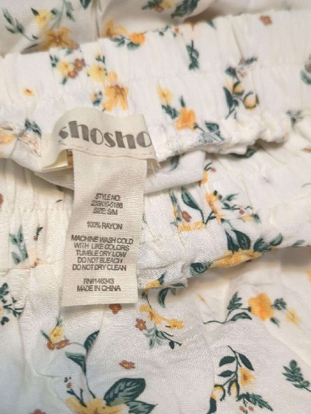 shosho Cream Maxi Skirt with Yellow Floral Print - Picture 3 of 16